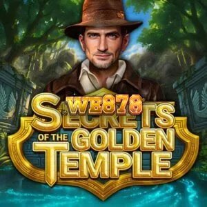 Tampilan visual slot Secrets of the Golden Temple dengan tema kuil emas dan hutan